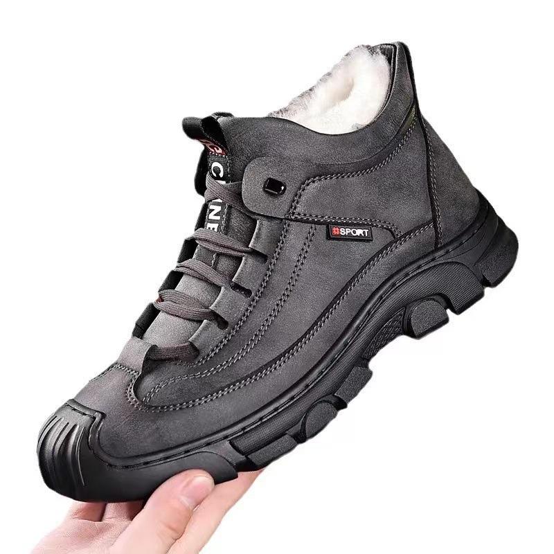 New Men's Winter Shoes Outdoor anti  slip warm snow Boots Casual Thick Soft soled shoes Men's comfortable Sneaker Botas Zapatos