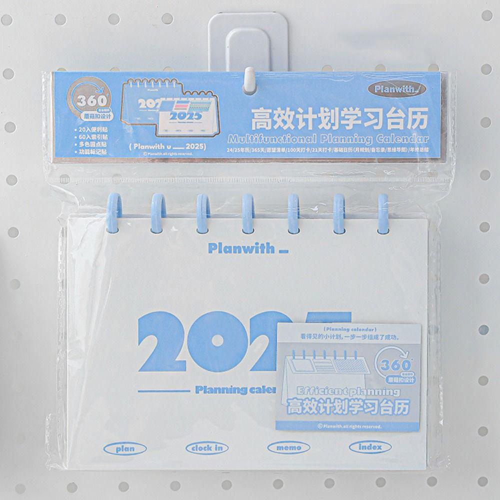 Standing Flip Learning Plan Desk Calendar Spiral Agenda Organizer 2025 Desk Calendar  Gifts