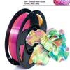 1 kg Hedvábné Duhové Pla Filament 1,75 mm Lesklý Vícebarevný Filament pro 3D Tiskárnu Rychlá Změna Barvy +/-0,03 mm 1 kg Cívka