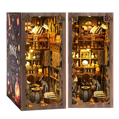 Dollhouse Book Nook Book Nook Miniature Child Kit, Series, House, DIY, 3D, Handmade, Wooden, Hobby, Gift, Christmas, Adult, (Magic Night) [Product]