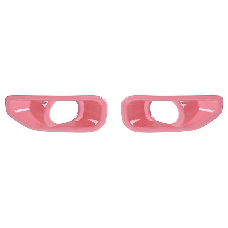 JeCar Car Front Bumper Fog Light Cover Lamp Hoods Decoration For Jeep Wrangler JL JT Gladiator 2018 Up Car Exterior Accessories