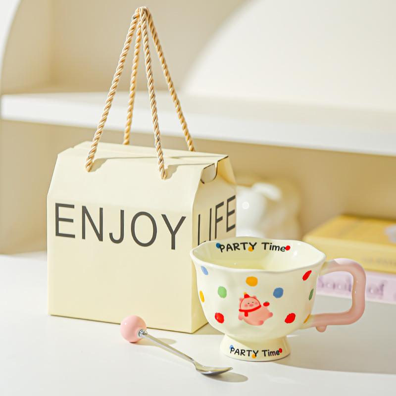 Creative Fashion Ceramic Mug Office Gift Home Cup Coffee Cup Water Cup Breakfast Cup Happy Birthday