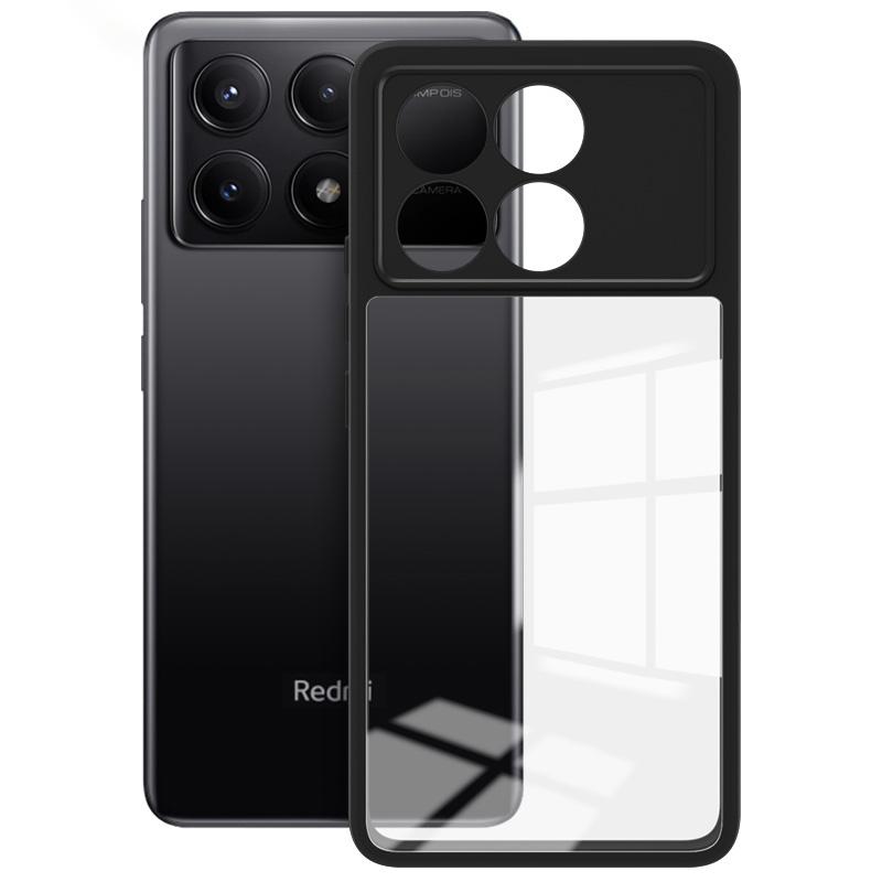 

IMAK UX-9A Series for Xiaomi Redmi K70E 5G/Poco X6 Pro 5G Case Shockproof TPU+PC Phone Cover Transparent