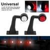 2Pcs 12 LED 10V‑30V Elbow Side Marker Indicator Light Lamp Side Marked Lamp for Car Truck (X1)