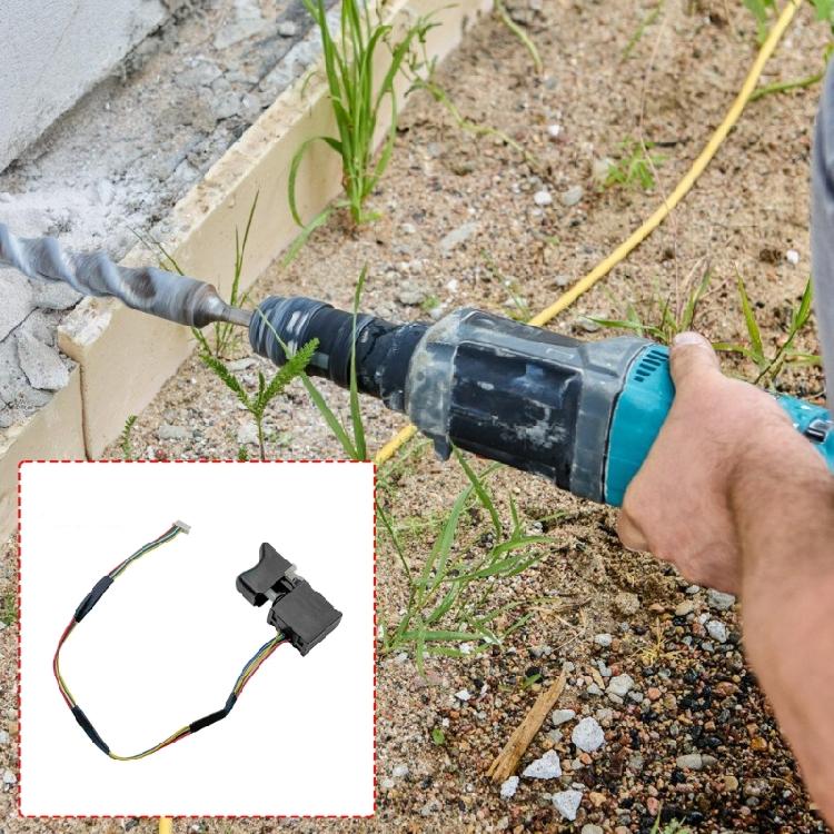 Repair Control Assembly for Power Tool Service, Fixed Line Assembly, Variable Input and Direction Change Support, Black Housing Part