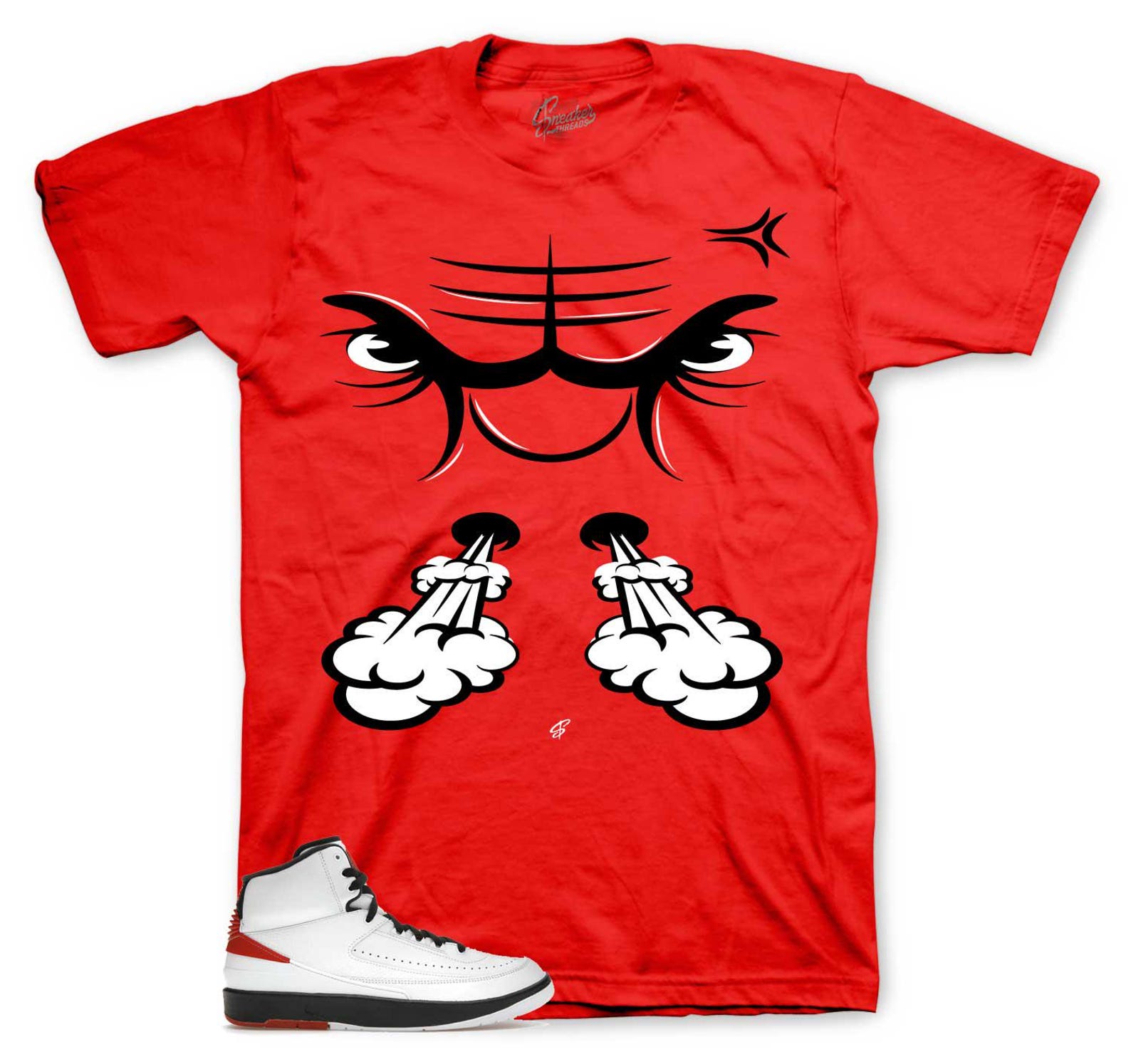 Shirts To Match Retro 2 Chicago AJ2 - Raging Face Sneaker Tees 2XL