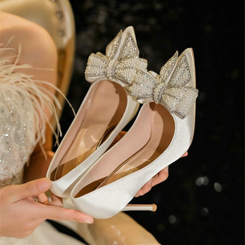 Fashion 2024 New French Pointy Pumps Temperament Women'S Shoes Daily Commute Elegant Comfortable Everything