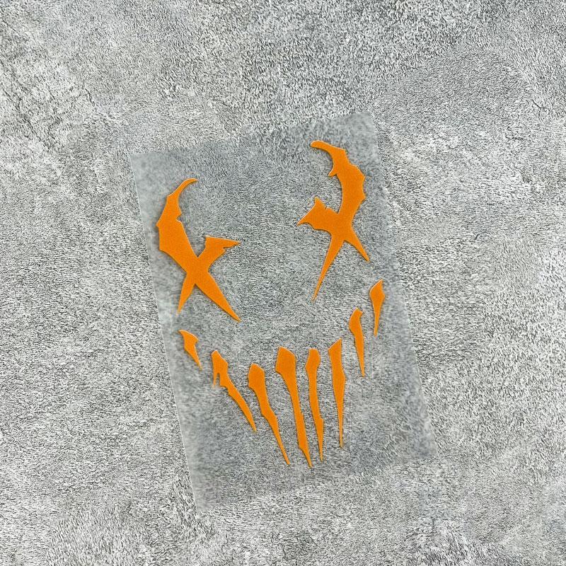 1 Stück Dämonengesicht Autoaufkleber Wasserdicht Auto Karosserie Fenster Stoßstangenabdeckung Kratzer Vinyl Aufkleber Personalisierte Anime Dekoration