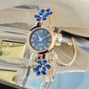 Flower Quartz Wristwatch Ladies Business Watches Elegant Rhinestone Quartz Watch  Festival Gift