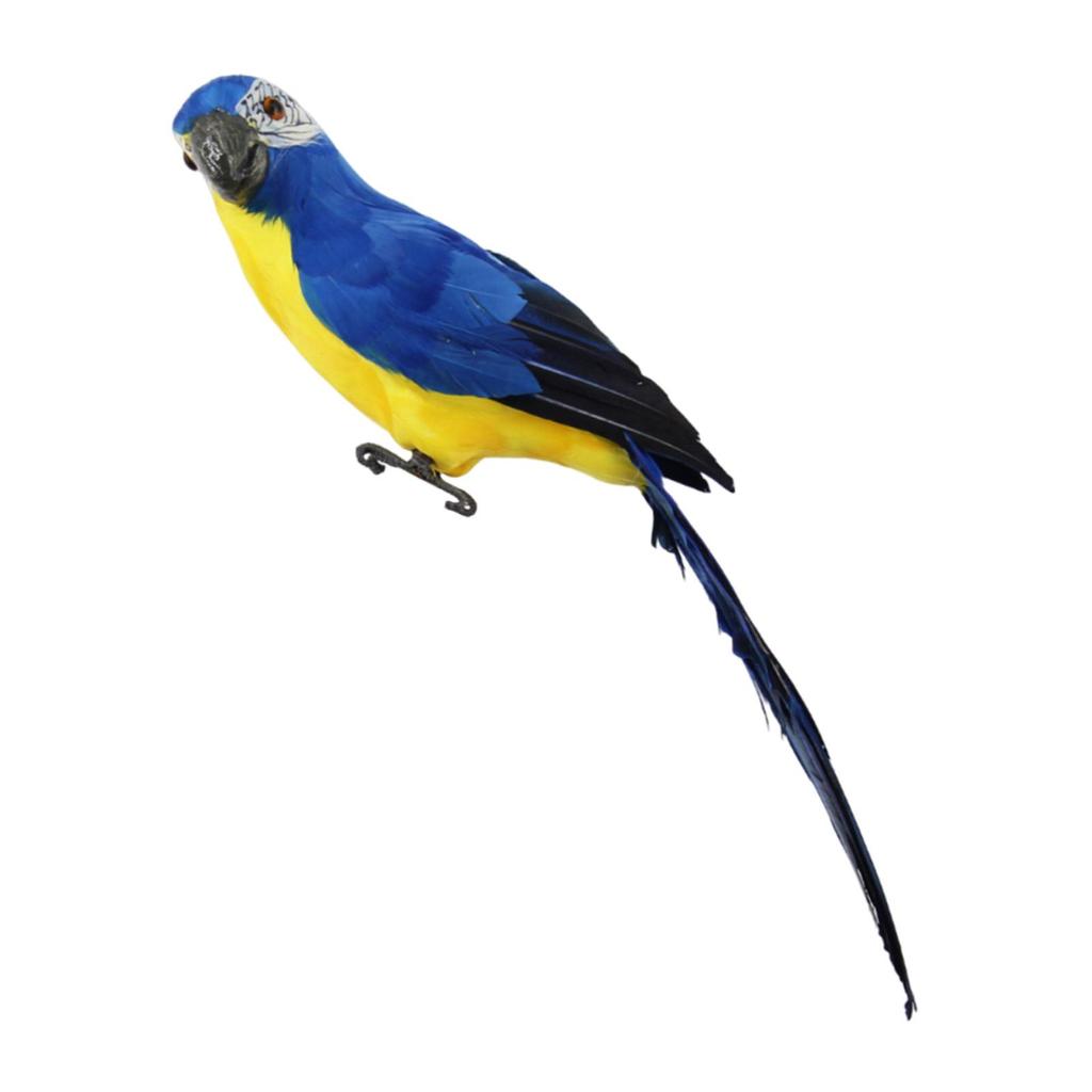 Artificial Bird 60cm Model Sculpture Lifelike Foam Bird with Claw Feather Parrot for party Patio Yard Outside