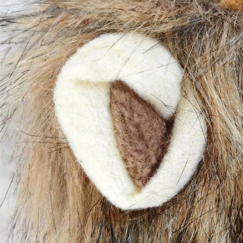 Nuovi Animali Domestici Carini Divertenti Vestiti Cappello Gatto Carino Parrucca Leone Criniera Costume Cosplay Gattino Cane Cappello Con Orecchie Forniture per Feste Fantasia