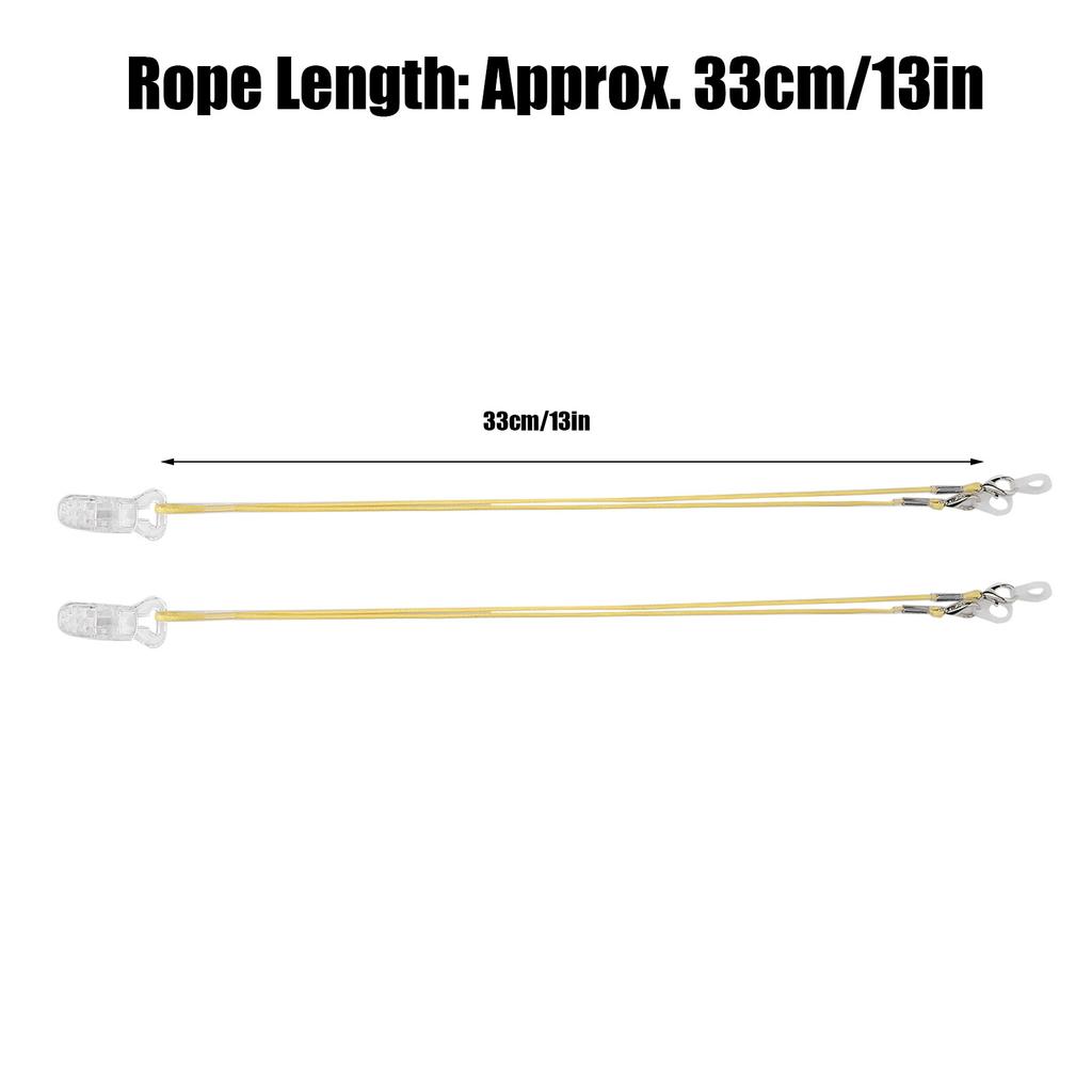 2Pcs Hearing Aid Rope AntiLost Clip Portable Hanging Rope Protector Ear Aids Accessories