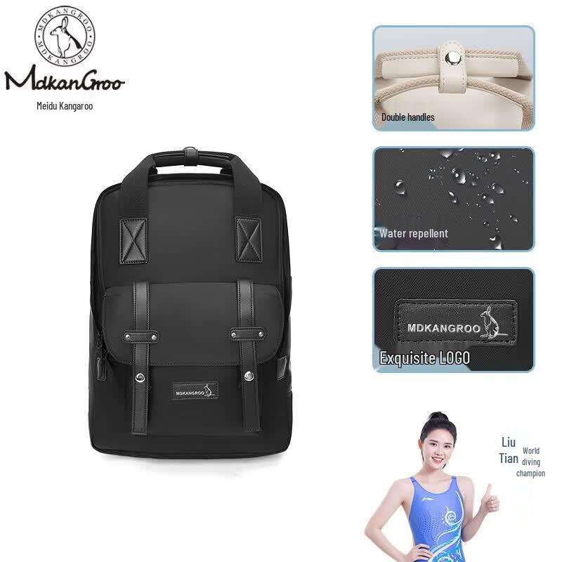 MEIDUSHU Pigskin Convertible Business Backpack