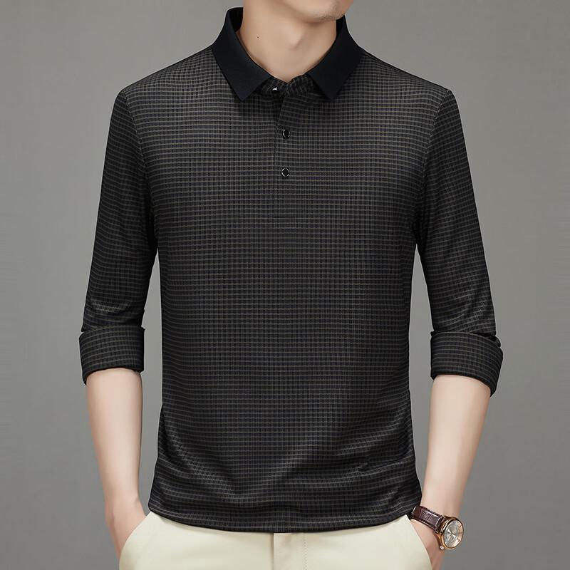 

Firstview Men s Urban Casual Long Sleeve Polo Shirt FV25D2212 4XL