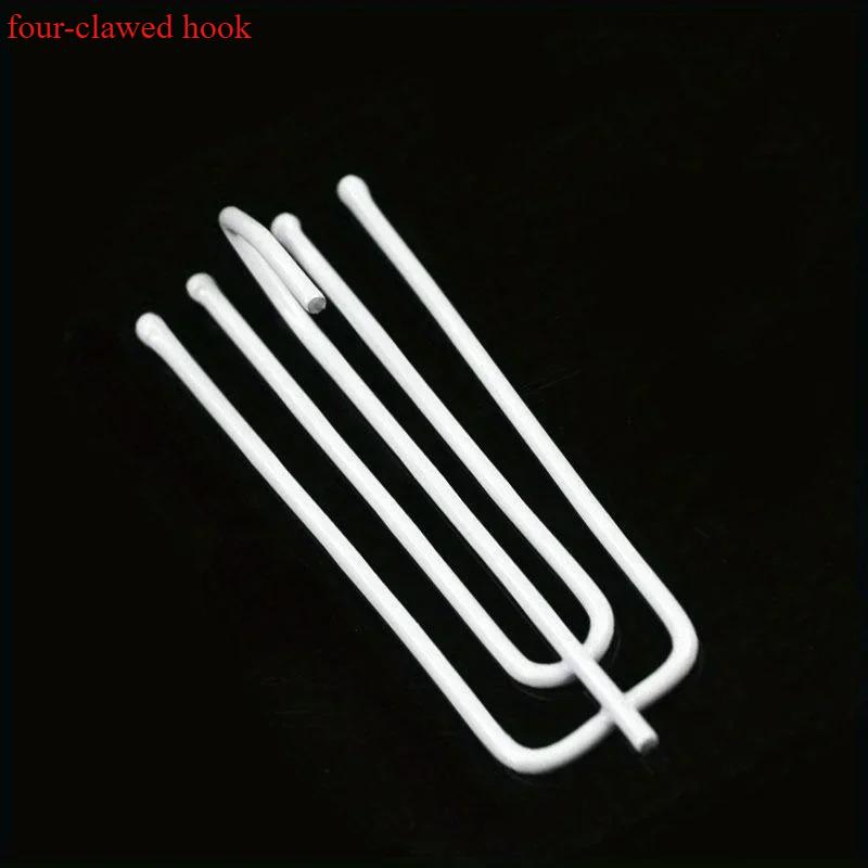 30Pcs Premium Steel Curtain Hanging Hooks White Window Rings Durable Home Decor Curtain Accessories.