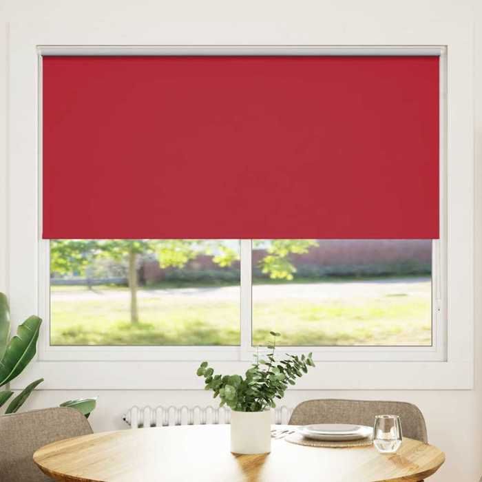 Blackout Roller Blind 160 X 175 Cm Red 240140