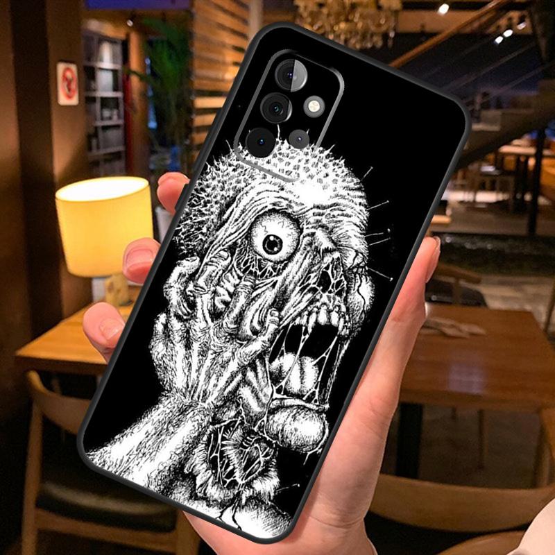 Gothic Fashion Skull Funda For Samsung A53 A33 A23 A13 A32 A22 A42 A52 A12 A51 A71 A52S A14 A34 A54 Case Cover