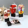 Nordic Design 3D Abstract Art Human Face Silicone Candle Mold DIY Plaster Epoxy Resin Aromath Soap Molds Home Decor Craft Gifts