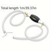 Portable Siphon Pump Flexible Hose Ideal for Gas Oil Water & Fuel Transfer