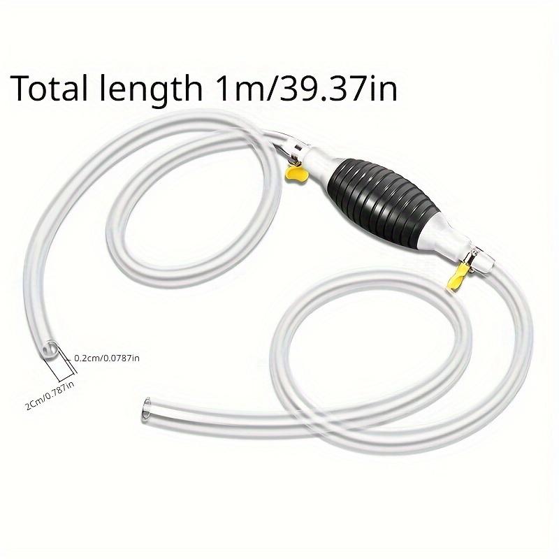 Portable Siphon Pump Flexible Hose Ideal for Gas Oil Water & Fuel Transfer