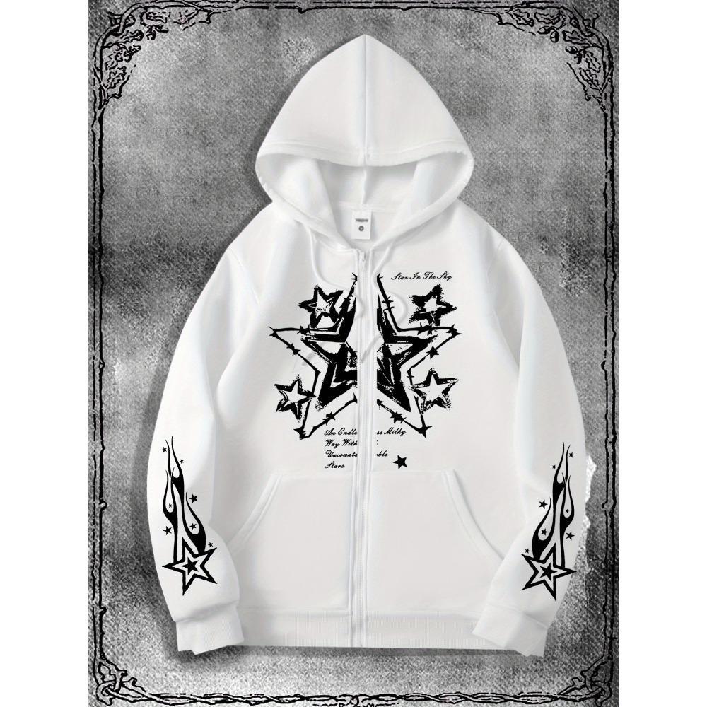 Original Printed Zipper Hoodie Is a Fashionable Streetwear Choice for Casual Occasions and the Perfect Match for School Fashion Clothing