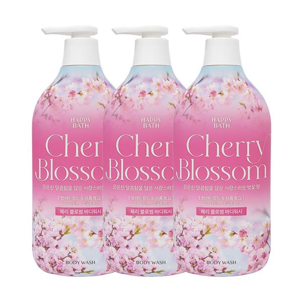 HAPPY BATH Cherry Blossom Body Wash 900g x3