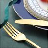 Hot Sale 20PCS Stainless Steel Tableware Steak Knives and Forks Set Gold Color Knives, Forks and Spoons Gift Set