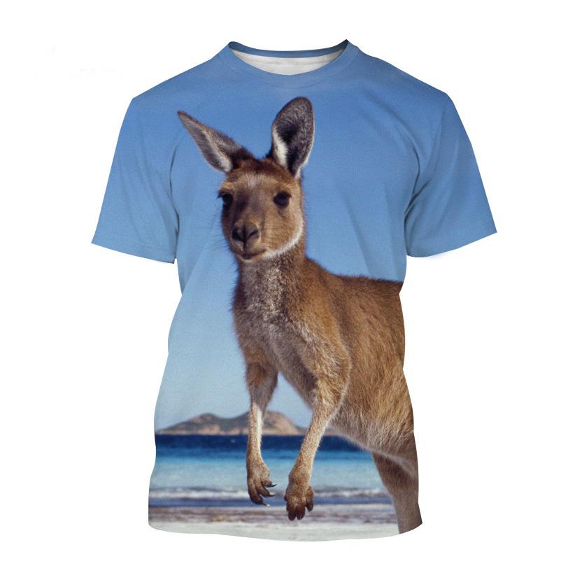 New Personality Animal 3D Print O Neck T-Shirts Summer Men Women Short Sleeve T Shirt Oversized Harajuku Tees Tops Kids Clothing
