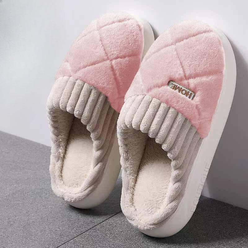 New Cotton Shoes, Thick-soled, Warm and Anti-slip Indoor Slippers