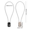 Cable Lock for Cycling Helmets Travel Luggage Security Combination Passwords Lock Cable Padlock Motorcycle Helmets Lock