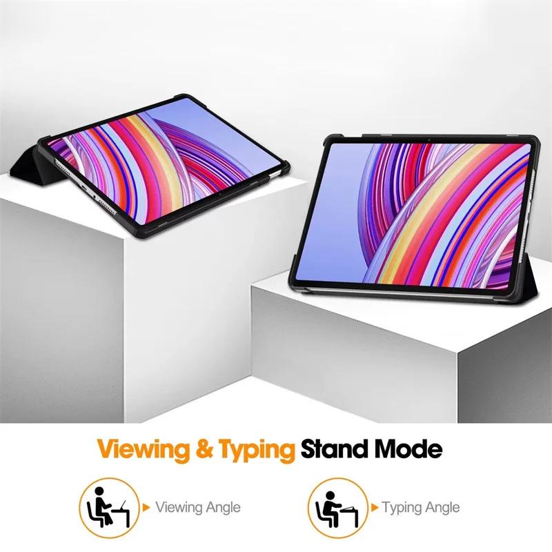 Tablet Case For Redmi Pad Pro 12.1 Inch Tri-Folding Stand Smart Leather Cover For Redmi Pad Pro 12.1" Funde Tablets