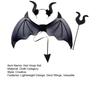 3Pcs/Set Devil Wings Hair Hoop Set Trident Fork Demon Role Play Headband Set Halloween Costume Accessories