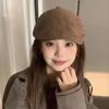 Retro Faded Suede Beret Hat Men Women Casual Fashion British Style Newsboy Cap Warmth Ball Hats Adjustable Classic Painter Caps
