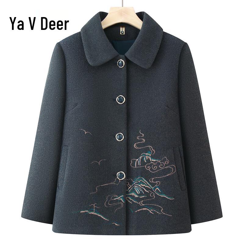 

Yalu 2025 Зимнее пальто средней длины для женщин среднего возраста 4XL