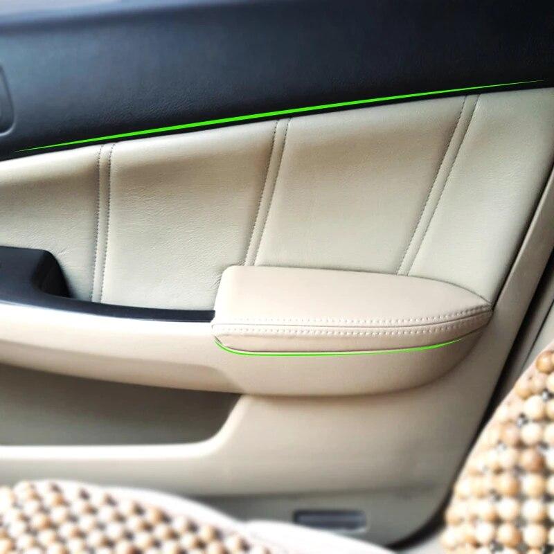 

8 шт., чехол на подлокотник из мягкой кожи для Honda Accord 7th Gen 2003 2004 2005 2006 2007, подлокотник двери автомобиля, панель, наклейка, отделка