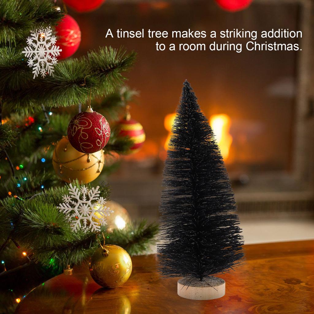 Desktop Christmas Trees Mini Xmas Tree Decoration Stylish Festive Atmosphere Artificial Pine Tree for Home Office Party Decor
