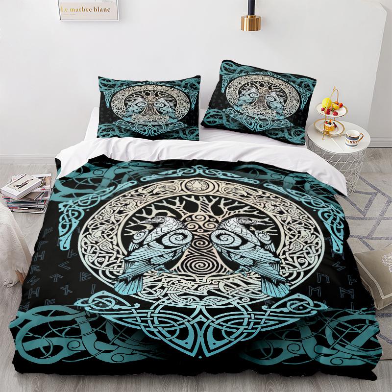 3D Exotic Collection Bettwäsche-Set, Bohemian-Steppdecke und Kissenbezug, 2/3-teilig, AU240 * 270, extragroß, weiche Heimdekoration