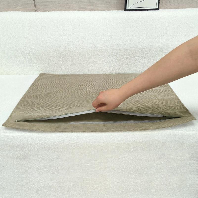 40/45/50/60/70cm Chenille Big Cushion Cover Bamboo Textured Solid Color Throw Pillow Case for Bedroom Sofa Home Decorative