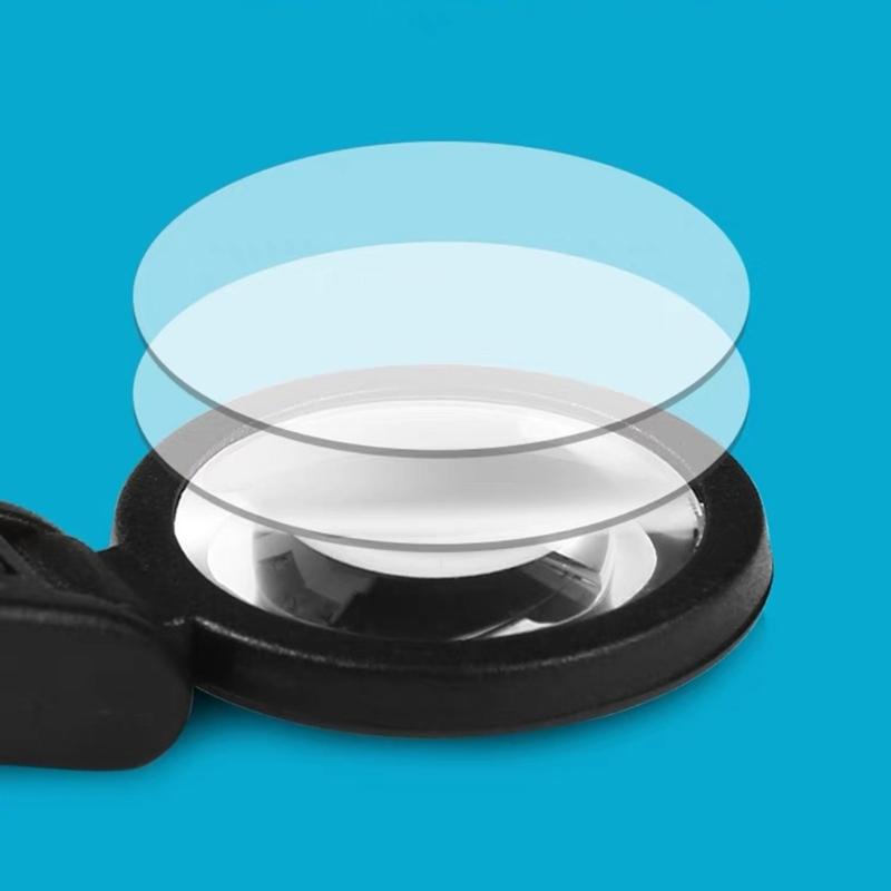 Magnifying Glass Magnifier Tweezers Mini Magnifying Lens for Jewelry Inspection