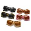 Fashion Large Frame Sunglasses Ins Street Shot  Cat-Eye Glasses Fashion Personality Anti-Ultraviolet Sunglasses