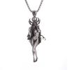 Hell Death Scythe Necklace Pendant Gothic Mysterious Devil Necklace Men\'s Personality Punk Retro Halloween Trend Jewelry