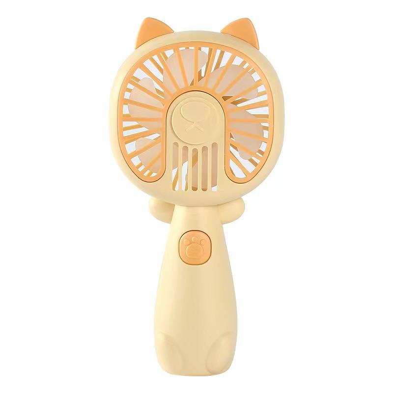 New Cartoon Mini Fan - Summer Outdoor Portable USB Charging Fan - Student Dormitory Desktop Fan