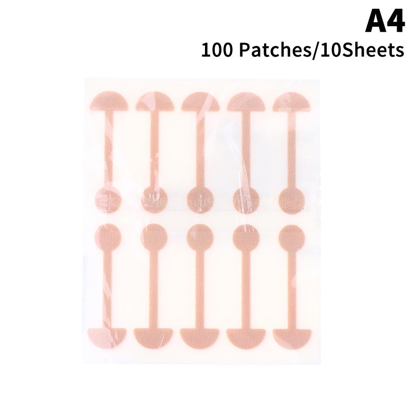 20-100Pcs Dumbbell Nose Tip Patch Elastic Skin Color Disposable Contouring Corrective Nose Strips Thin Nasal Beauty Nose Sticker