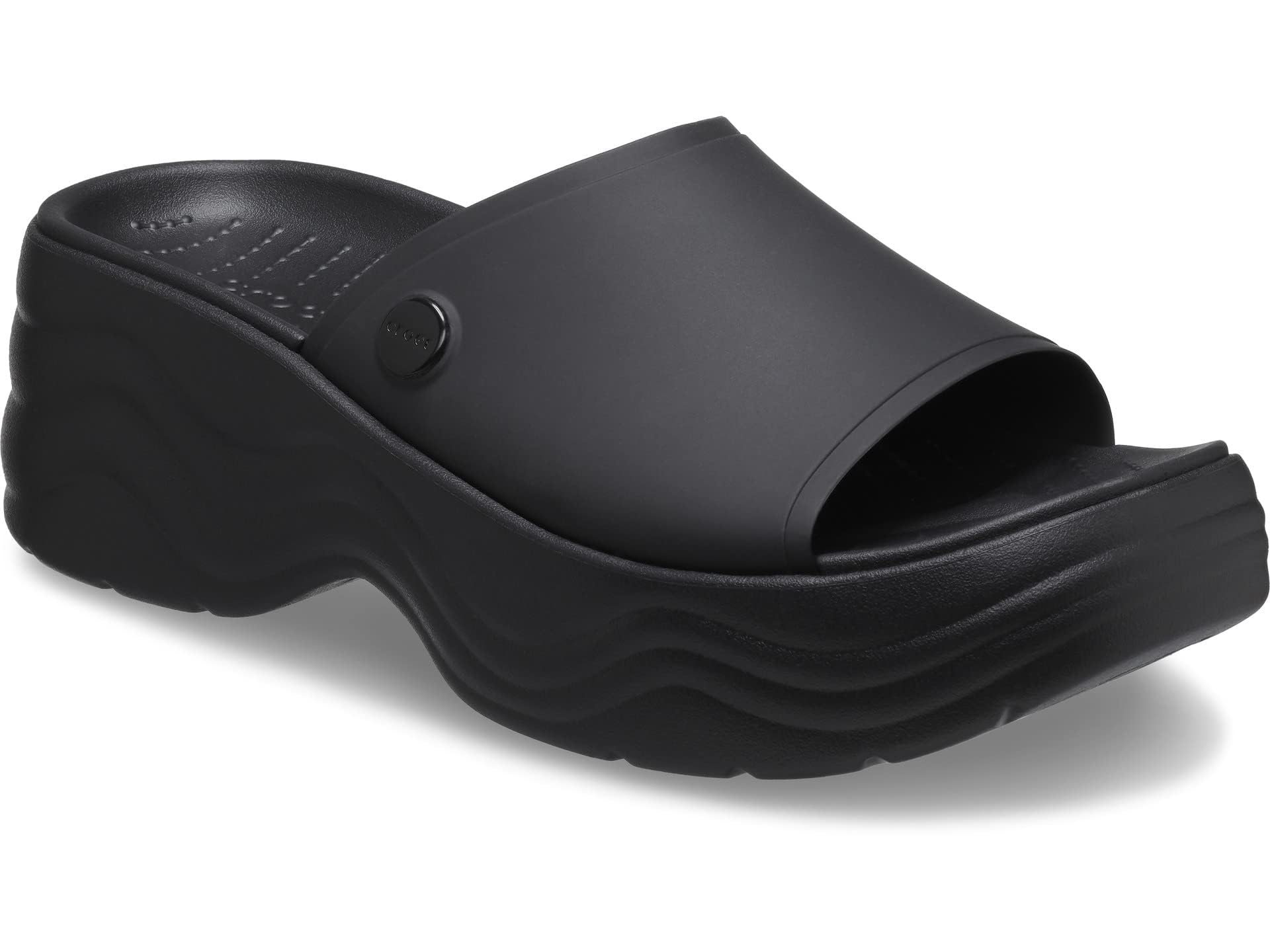 

Шлепанцы Skyline Slide для см [Crocs] Женские, Черные, 25.0