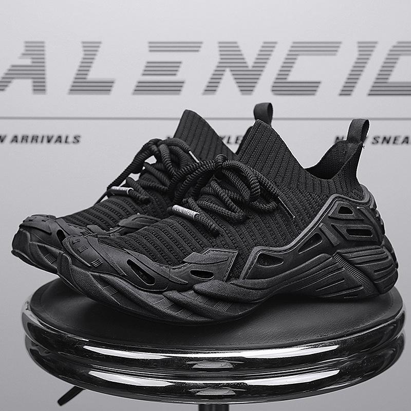 2025 New Casual Fly-woven Shoes Octopus Socks Shoes Mecha Shoes Platform Versatile Fashion Sports Trendy Shoes