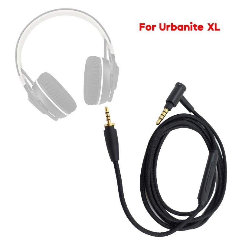 Earphone Cable with In-Line Volume Control Universal Headset Cable Cord Extension Wires for Urbanite XL Headphones