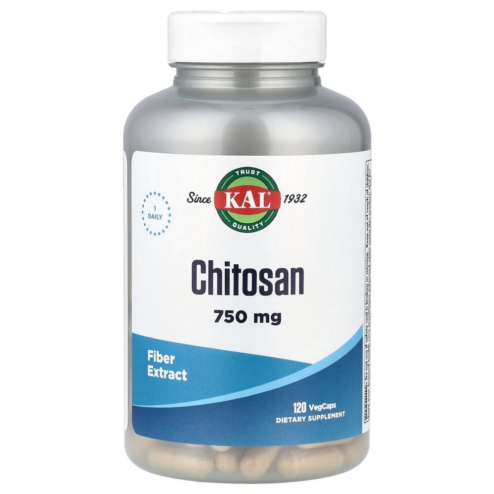 

KAL Chitosan 750mg Vegetarian Capsules, 120 Tablets