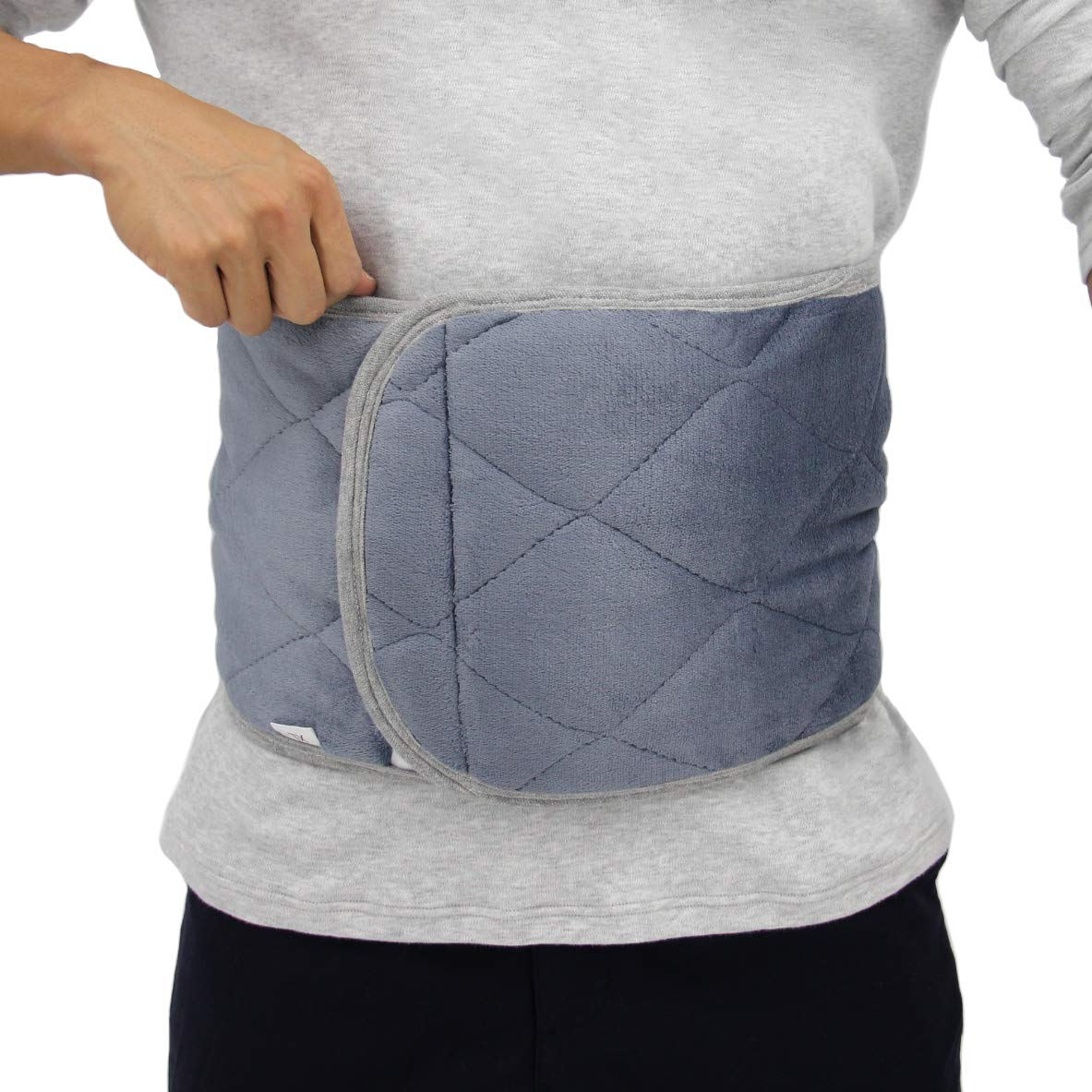 

Влажный Теплый Живот Теплая Фланелевая Ткань с и Теплее, Карманы, Унисекс, Мужской Женский (3XL) серый