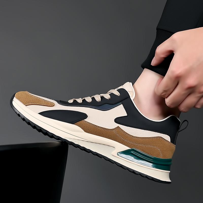 Fashion 2024 New Men's Shoes Spring and Autumn Versatile Fashion Shoes Sports Running Casual Shoes Thick Sole Elevated Men's Shoes Tênis