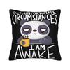 Decorative Pillow Covers Just Because Im Awake Funny Quote  Accessories Home  Throw Pillow Case Cover Zippered MultiSize